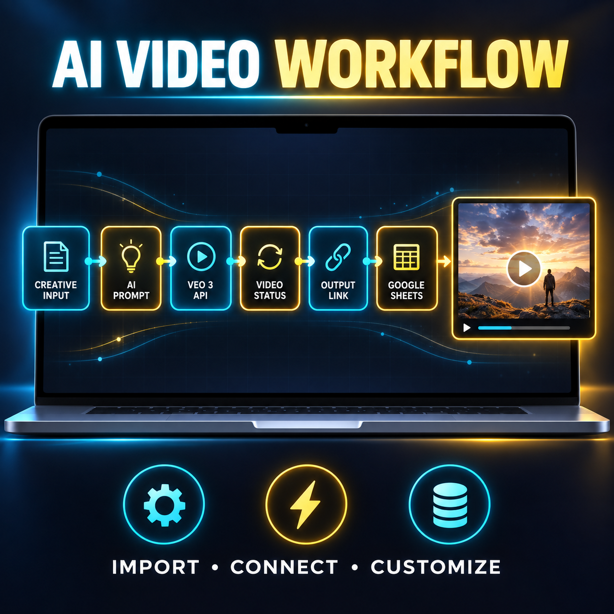Google Veo 3 AI Video Automation Workflow for n8n - Image 2