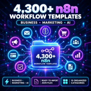 4,300+ n8n Automation Workflow Templates | Business, Marketing and AI Systems | Digital Download