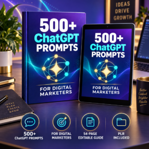 Ultimate AI Course and Prompt Generator | Editable Canva Template with PLR Rights