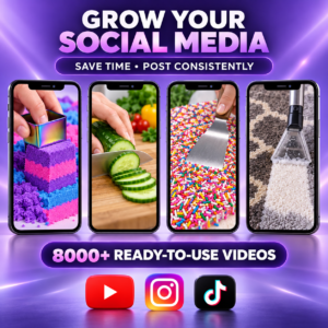 8000+ Satisfying ASMR Videos Bundle | Ready-to-Post Viral Reels | PLR & MRR Included