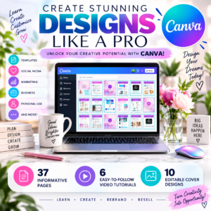 Canva Crash Course | PLR & MRR | Video Tutorials, Editable Templates & Resell Rights